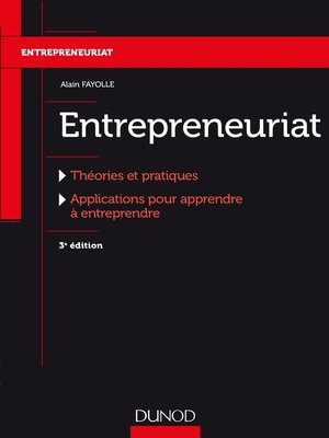 cover image of Entrepreneuriat--3e éd.